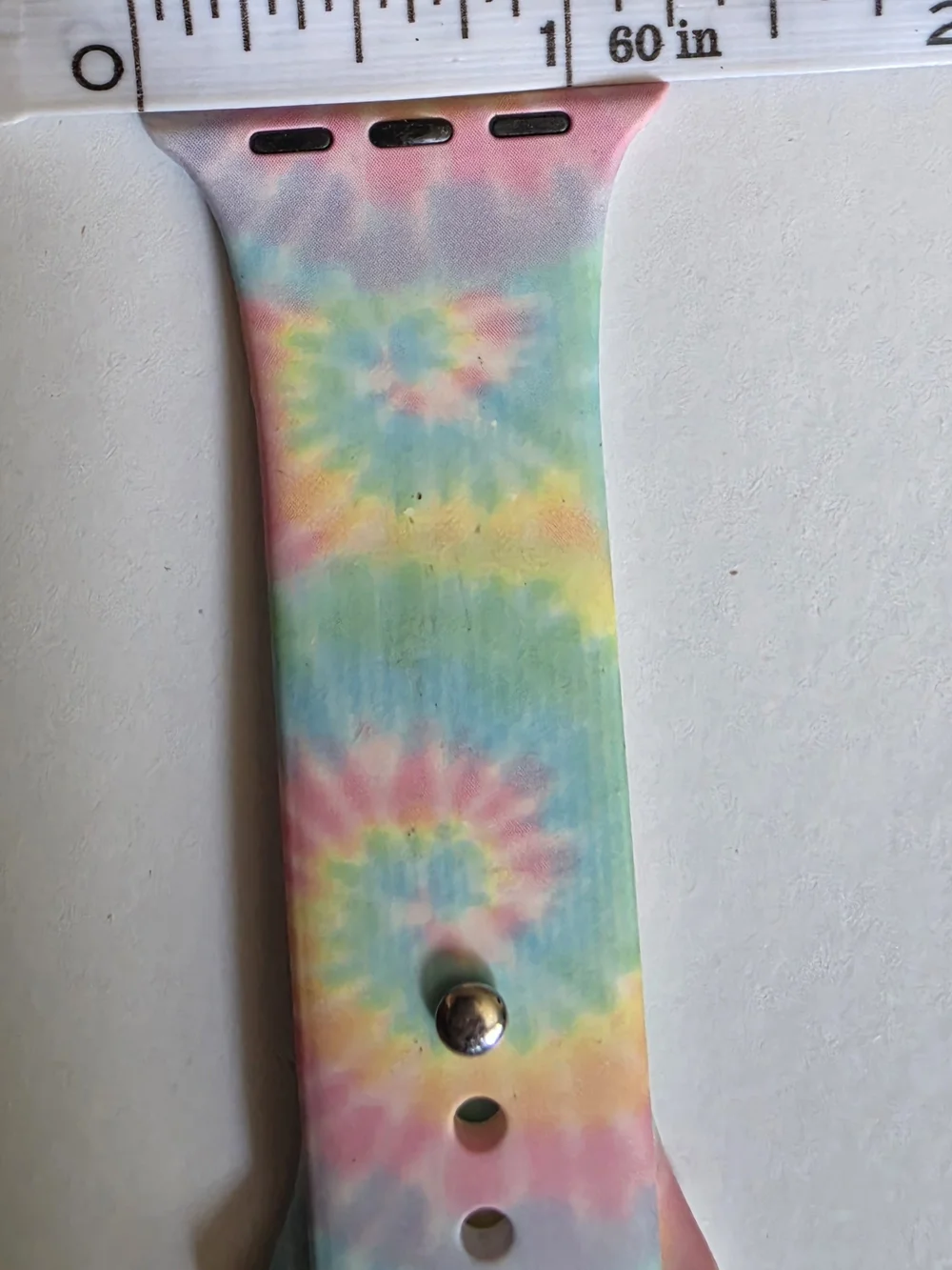 Colorful Tie-Dye & Rainbow Pattern Silicone Watch Bands (2)